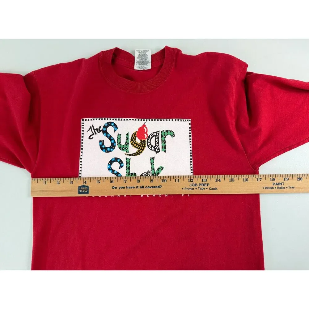 The Sugar Shak Rosemary Beach Florida Youth T Shirt Long Sleeve Size L (14-16)